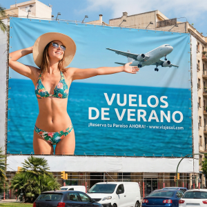 Lona publicitaria | Impresión en alta calidad [Plantilla]