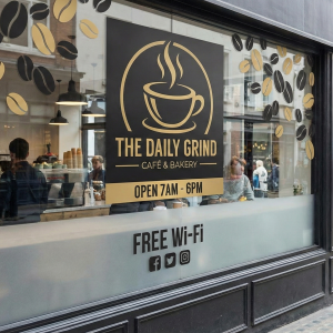 Vinil adhesivo para escaparate [Plantilla]